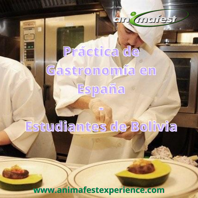 Práctica de gastronomía-estudiantes Bolivia-España 2021