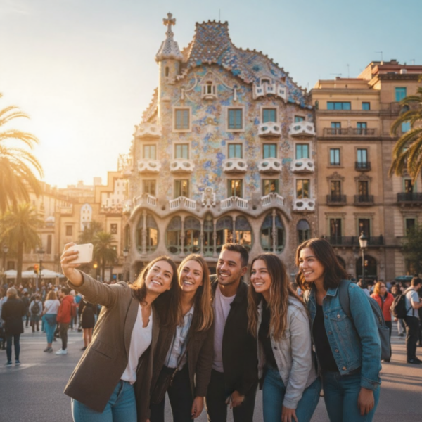 Illustration d’une journée amusante à Barcelone